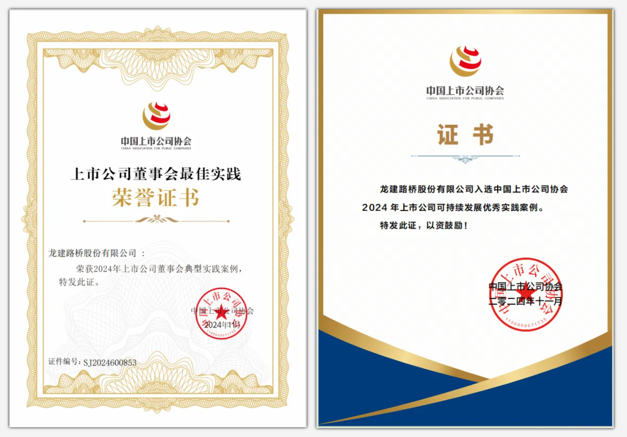 新年开门红 | 公司董事会建设与ESG工作荣获多项荣誉(图1) 新年开门红 | 公司董事会建设与ESG工作荣获多项荣誉(图1)